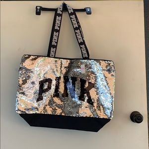 NWT PINK sequined bag